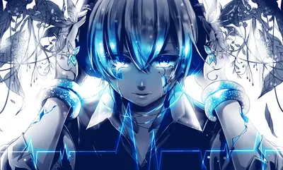Hatsune Miku Vocaloid Tears Her Abstract Wallpaper 4K 1920x1158 An, Hd, Desktop, Wallpaper, Of, Hatsune, Miku, From, Vocaloid, Tears, Her, Eyes, White, Ultrawide, Full HD