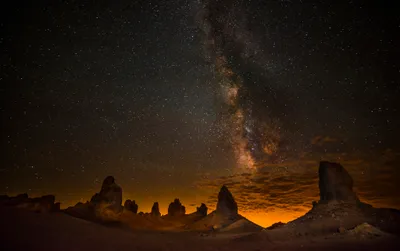 Calm Milky Wallpaper Nature Wallpaper 4K 2048x1286 A, Stunning, Hd, Wallpaper, Featuring, The, Milky, Way, Arching, Over, Desert, Landscape, Brown, Orange, Ultrawide, Full HD