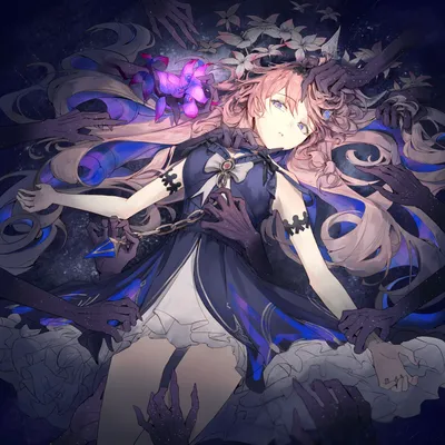 Anime Wallpaper 2998x2998 Abstract Wallpaper 4K 2998x2998 Dark Blue, Square, QHD