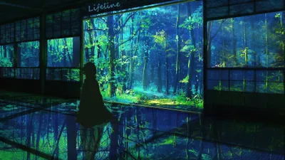 Anime Wallpaper 3838x2158 Abstract Wallpaper 4K 3838x2158 Dark Blue, Ultrawide, QHD