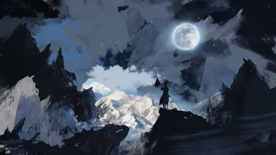 Anime Wallpaper 3838x2158 Abstract Wallpaper 4K 3838x2158 Dark Blue, Ultrawide, QHD