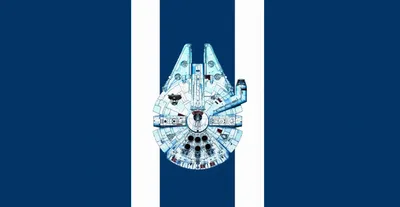 Minimalist Millennium Falcon Spaceship Space Wallpaper 4K 5200x2700 Minimalist, Millennium, Falcon, Spaceship, Centered, On, Navy-blue, And, White, Vertical, Stripes, Sci, Pink, Ultrawide, 4k