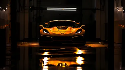 Chevrolet Corvette Illuminated Black/Dark Wallpaper 4K 5822x3262 C7, Ultrawide, 4k