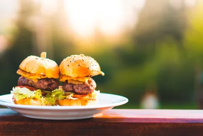 Perfect Mini Hamburgers Abstract Wallpaper 4K 4998x3331 Ultrawide, 4k