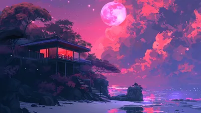 Bold Dream Wallpaper Nature Wallpaper 4K 2912x1632 Dream, Home, Aesthetic, Hd, Wallpaper, Featuring, A, Tranquil, House, Overlooking, Sparkling, Sea, Gray, Ultrawide, QHD