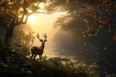 General Wallpaper 5374x3582 Animals Wallpaper 4K 5374x3582 Deer, Ultrawide, 4k