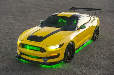 Golden Vibrant Wallpaper Abstract Wallpaper 4K 3000x1997 A, Vibrant, Yellow, Ford, Mustang, Shelby, Gt500, With, Green, Underglow, Striking, Features, Orange, Purple, Ultrawide, QHD