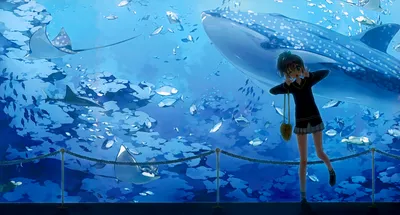 Vibrant Anime Wallpaper Animals Wallpaper 4K 3900x2100 Hd, Anime, Desktop, Wallpaper, From, 5, Nenme, No, Houkago, Featuring, Girl, Standing, Teal, Black, Gray, Ultrawide, 4k