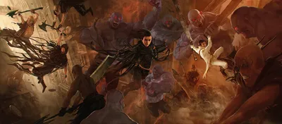 Vivid Dark Wallpaper Fantasy Wallpaper 4K 2448x1080 Dark, Fantasy, Hd, Wallpaper, Featuring, A, Mistborn-inspired, Woman, Warrior, Battling, Undead, Creatures, Brown, Ultrawide, Full HD