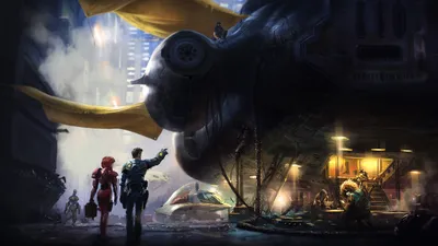 Vibrant Futuristic Wallpaper Technology Wallpaper 4K 1920x1080 Futuristic, Sci-fi, City, Scene, At, Dusk, Featuring, Advanced, Technology, Characters, Near, Large, Gray, White, Ultrawide, Full HD