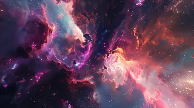 Vibrant Galaxy Swirling Nebulae Space Wallpaper 4K 2912x1632 A, Stunning, Hd, Wallpaper, Of, Vibrant, Galaxy, Showcasing, Swirling, Nebulae, Vast, Universe, Gray, Ultrawide, QHD