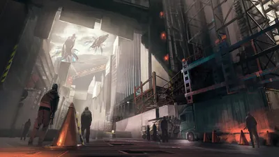 Moody Sci Wallpaper World Wallpaper 4K 1920x1078 Sci-fi, City, Hd, Pc, Desktop, Wallpaper, And, Towering, Industrial, Canyon, Neon, Gray, Ultrawide, Full HD