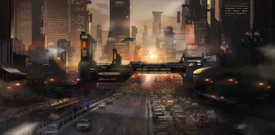 Sci City Skyline Dusk World Wallpaper 4K 2197x1080 Hd, Pc, Desktop, Wallpaper, And, Background, A, Sci-fi, City, Skyline, Dusk, Neon, Gray, Ultrawide, Full HD
