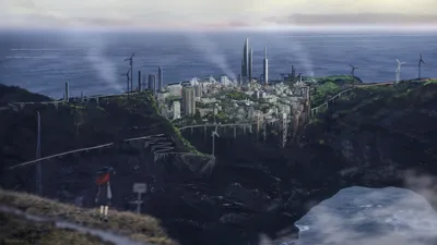 Radiant Anime Wallpaper Nature Wallpaper 4K 2880x1620 Anime, City, 2k, Quad, Hd, Pc, Desktop, Coastal, Between, Cliffs, Wind, White, Brown, Ultrawide, QHD