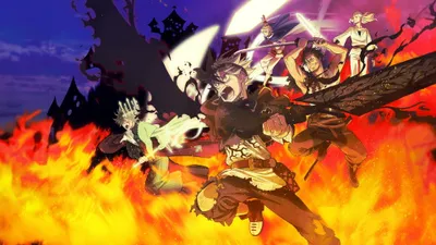 Dark Black Wallpaper Black/Dark Wallpaper 4K 3840x2160 Black, Clover, Anime, Heroes, Clash, Amid, Roaring, Flames, Dark, Fortress, Silhouette, Stormy, White, Purple, Yellow, Ultrawide, 4k