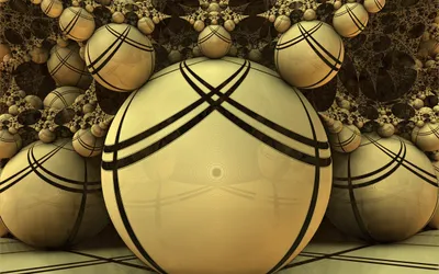 Serene Abstract Wallpaper Abstract Wallpaper 4K 2560x1600 Abstract, 3d, Cgi, Artwork, Featuring, Intricate, Brown, Fractals, Arrangement, Spheres, High-definition, Serves, Gray, Ultrawide, QHD