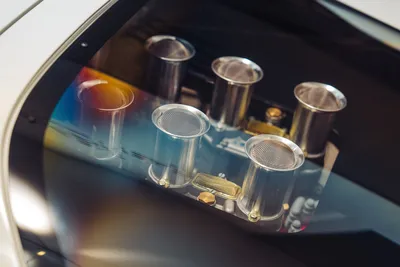 Golden Close Wallpaper Cars Wallpaper 4K 8640x5760 Close-up, Of, Polished, Intake, Trumpets, On, A, Mclaren, G6gt, Engine, Vivid, Reflections, White, Gray, Landscape, 4k
