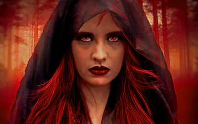Radiant Mysterious Wallpaper Fantasy Wallpaper 4K 1920x1200 Hd, Desktop, Wallpaper:, Featuring, A, Mysterious, Woman, In, Red, Hood, Intense, Eyes, Brown, Ultrawide, Full HD