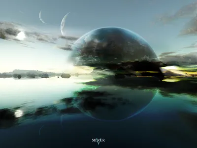 Vivid Sci Wallpaper Nature Wallpaper 4K 1600x1200 Hd, Desktop, Wallpaper, Featuring, A, Stunning, Sci-fi, Scene, Large, Planet, Rising, Over, Gray, Landscape