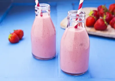 Two Glass Bottles Filled Abstract Wallpaper 4K 3500x2480 Hd, Desktop, Wallpaper, Showing, Two, Glass, Bottles, Filled, Pink, Strawberry, Milkshake, Red-striped, White, Landscape, QHD