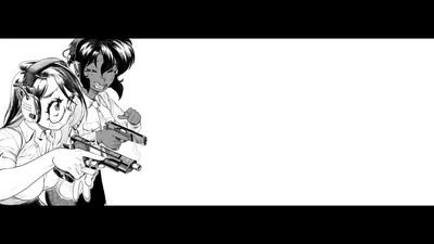 Epic Black Wallpaper Black/Dark Wallpaper 4K 2558x1438 Girls With Guns, Black Hair, Gun Smoke, Full HD, Ultrawide