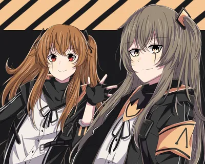 Misty Black Wallpaper Black/Dark Wallpaper 4K 1997x1598 Girls Frontline, Long Hair, Long Sleeves, Full HD, Square
