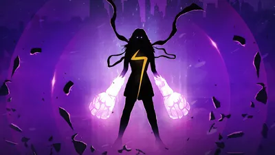 Purple Black Marvel Super Black/Dark Wallpaper 4K 1918x1078 Marvel Super Heroes, Marvel Girl, Glowing Eyes, Ultrawide