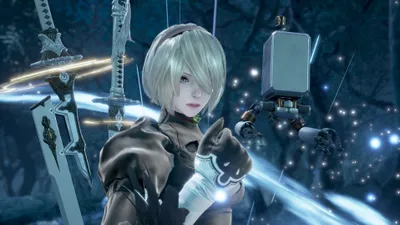 Dark Black Wallpaper Black/Dark Wallpaper 4K 3838x2158 White Hair, Pod 042, Nier, Ultrawide, QHD