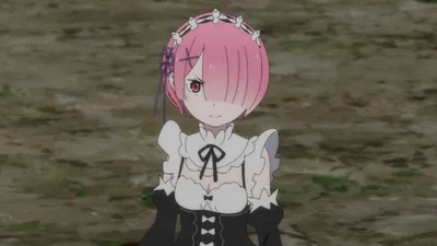 Dark Black Wallpaper Black/Dark Wallpaper 4K 1918x1078 Short Hair, Pink Hair, Maid, Maid Outfit, Ultrawide