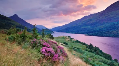 Vibrant Sunset Paints Nature Wallpaper 4K 1920x1080 A, Vibrant, Sunset, Paints, The, Sky, In, Hues, Orange, Purple, Above, Serene, Gray, Ultrawide, Full HD