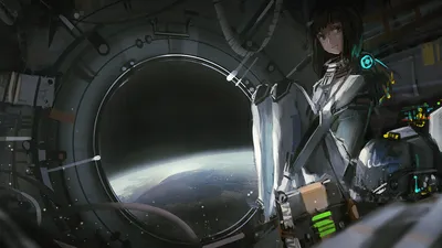 Serene Anime Wallpaper Wallpaper 4K, Space category