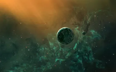 Golden Vivid Wallpaper Wallpaper 4K, Space category
