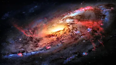 Vibrant Swirling Galaxy Bright Stars Space Wallpaper 4K 1920x1080 A, Vibrant, Hd, Pc, Desktop, Wallpaper, Showcasing, Swirling, Galaxy, Bright, Stars, Colorful, Brown, White, Ultrawide, Full HD