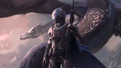 Bright Sci Wallpaper Fantasy Wallpaper 4K 1920x1080 Hd, Wallpaper, Featuring, A, Sci-fi, Fantasy, Warrior, Holding, Gun, Standing, Armored, Suit, Gray, Ultrawide, Full HD