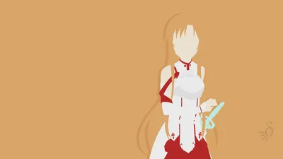 Calm Minimalist Wallpaper Minimal Wallpaper 4K 1920x1080 Minimalist, Hd, Desktop, Wallpaper, Of, Asuna, Yuuki, From, Sword, Art, Online, Stylized, Orange, Purple, White, Ultrawide, Full HD