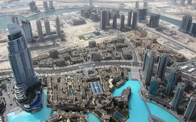 Aerial Dubai Man Skyline Nature Wallpaper 4K 1920x1200 Aerial, Hd, Pc, Desktop, Wallpaper/background:, Of, Dubai, Man-made, Skyline, Clustered, High-rise, Gray, White, Ultrawide, Full HD
