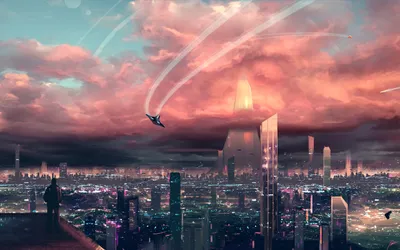 Golden Quad Wallpaper World Wallpaper 4K 2560x1600 2k, Quad, Hd, Sci-fi, City, Wallpaper, Neon-lit, Futuristic, Sci, Skyline, Beneath, Pink, Gray, Ultrawide, QHD