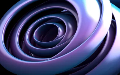 Misty Abstract Wallpaper Abstract Wallpaper 4K 1920x1200 Abstract, Cool-toned, Hd, Desktop, Wallpaper, Featuring, Smooth, Swirling, Metallic, Rings, Shades, Blue, White, Gray, Ultrawide, Full HD