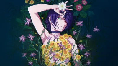 Chainsaw Man Character Surrounded Nature Wallpaper 4K 5120x2880 4k, Ultra, Hd, Chainsaw, Man, Wallpaper, Featuring, A, Character, Surrounded, Vibrant, Flowers, White, Ultrawide