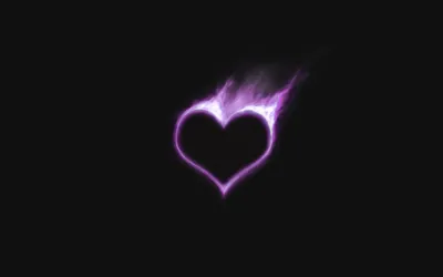 Dreamy Artistic Wallpaper Black/Dark Wallpaper 4K 1920x1200 Hd, Desktop, Wallpaper, Featuring, An, Artistic, Glowing, Heart, Outlined, Purple, Against, Black, Gray, Green, Ultrawide, Full HD