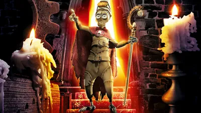 Stylized Animated Character Dressed King Black/Dark Wallpaper 4K 1920x1080 Hd, Pc, Desktop, Wallpaper, Featuring, A, Stylized, Animated, Character, Dressed, King, Standing, White, Orange, Ultrawide, Full HD