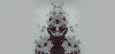 Abstract Dark Fragmented Figure Red Black/Dark Wallpaper 4K 3200x1500 Abstract, Wallpaper, Featuring, A, Dark, Fragmented, Figure, With, Red, Accents, Embodying, Themes, Gray, Ultrawide, QHD