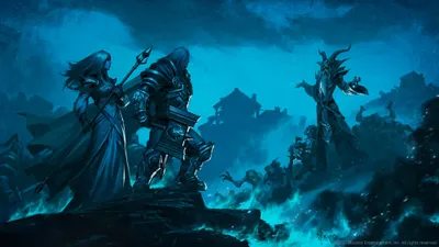 Dark World Wallpaper Fantasy Wallpaper 4K 2000x1125 Hd, World, Of, Warcraft, Pc, Desktop, Wallpaper, Featuring, Dark, Armored, Characters, Mysterious, Pink, Yellow, Brown, Ultrawide, Full HD