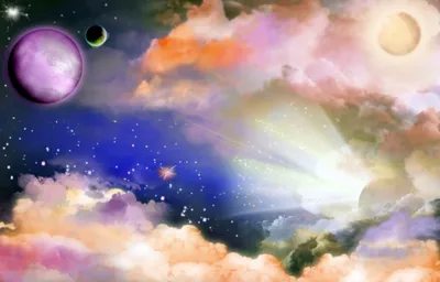 Artistic Space Vibrant Wallpaper 4K, Space category