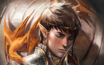 Fantasy Themed Illustration Elf Warrior Fantasy Wallpaper 4K 1920x1200 Hd, Desktop, Wallpaper, Featuring, A, Fantasy-themed, Illustration, Of, Elf, Warrior, Fiery, Dragon), White, Ultrawide, Full HD