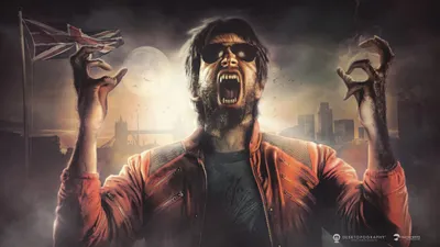 Dark Intense Werewolf Mid Space Wallpaper 4K 2560x1440 Hd, Pc, Desktop, Wallpaper, Featuring, A, Dark, Intense, Werewolf, Mid-transformation, Against, Misty, White, Ultrawide, QHD