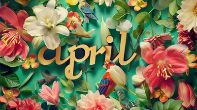 Misty Vibrant Wallpaper Nature Wallpaper 4K 2912x1632 A, Vibrant, Hd, Wallpaper, Showcasing, April, With, Colorful, Flowers, Birds, Celebrating, Beauty, Orange, Gray, Ultrawide, QHD