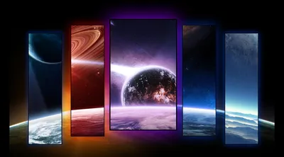 Calm Sci Wallpaper Space Wallpaper 4K 1800x999 Hd, Pc, Desktop, Wallpaper, Featuring, A, Sci‑fi, Space, Scene, Multiple, Panels, Showcasing, White, Brown, Ultrawide