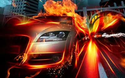 Urban Fantasy Theme Fiery Vehicle World Wallpaper 4K 1920x1200 Hd, Desktop, Wallpaper, With, An, Urban, Fantasy, Theme, Featuring, Fiery, Vehicle, Engulfed, Gray, Red, Orange, Ultrawide, Full HD