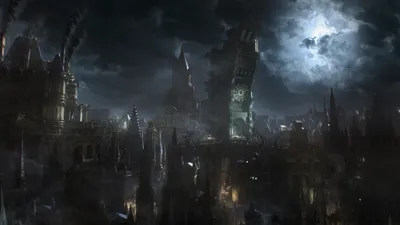 Dark Dark Wallpaper World Wallpaper 4K 1920x1080 Hd, Desktop, Wallpaper, Of, A, Dark, Gothic, Cityscape, Video, Game, Bloodborne, Featuring, Gray, Ultrawide, Full HD